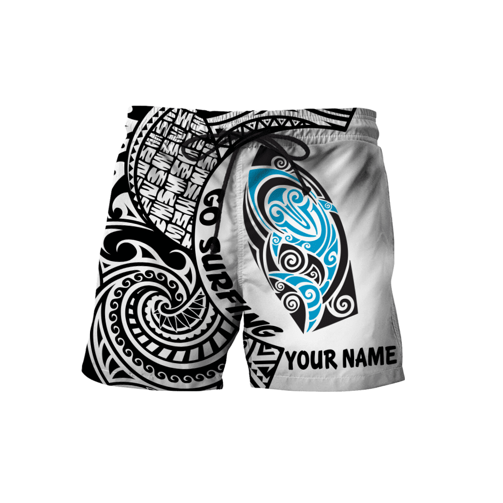Amazing Polynesian Go Surfing Hawaii Shirt Combo With Short