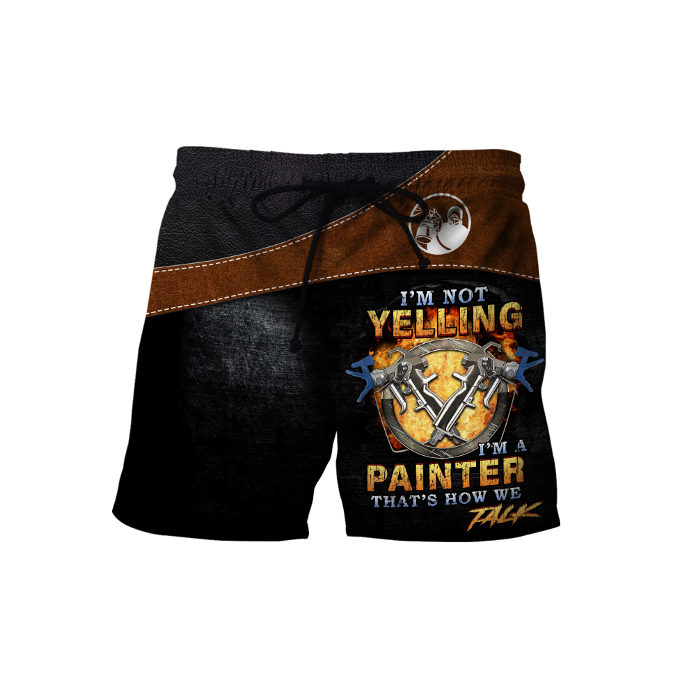 Tmarc Tee Personalized Name Painter 3D All Over Printed Unisex Shirts Leather Texture Ver 2