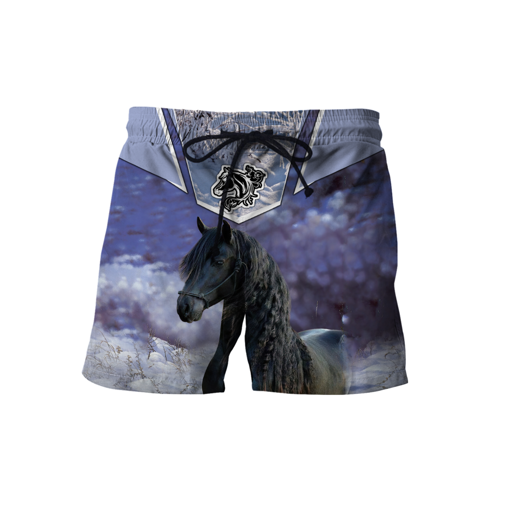 Beautiful Friesian Horse 3D All Over Printed Unisex Shirts MH23122004CL