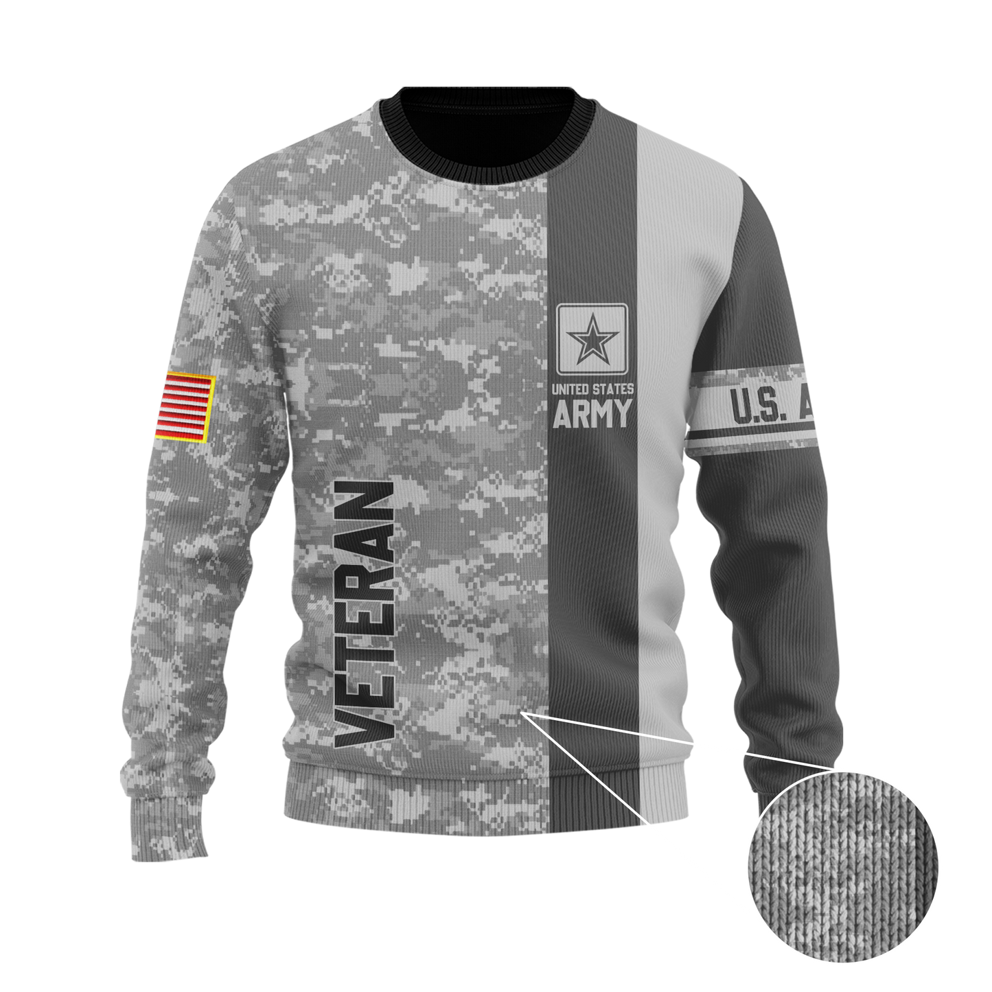 Premium Unique US Army Veteran Polo All Over Printed