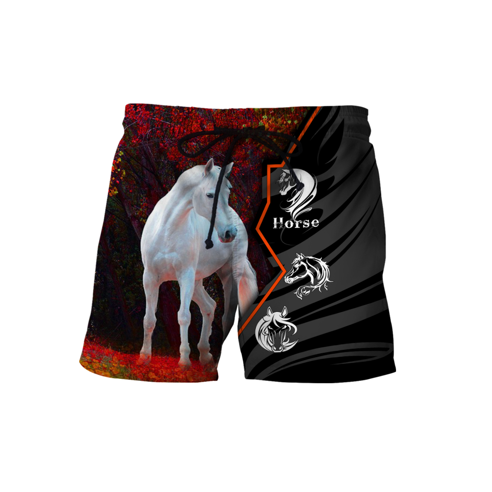 Beautiful Horse 3D All Over Printed shirt for Men and Women Pi040103-Apparel-MP-Shorts-S-Vibe Cosy™