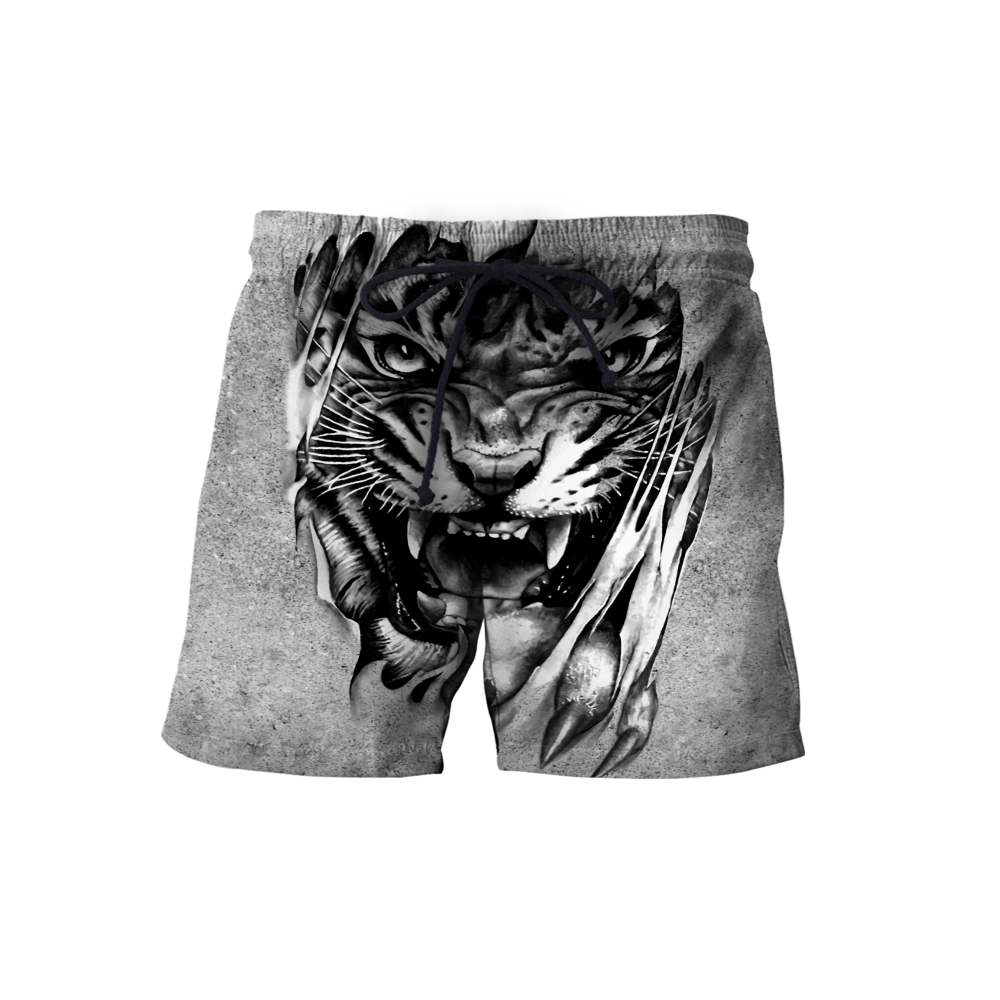 3D Tiger Tattoo Potrait Over Printed Shirt for Men and Women