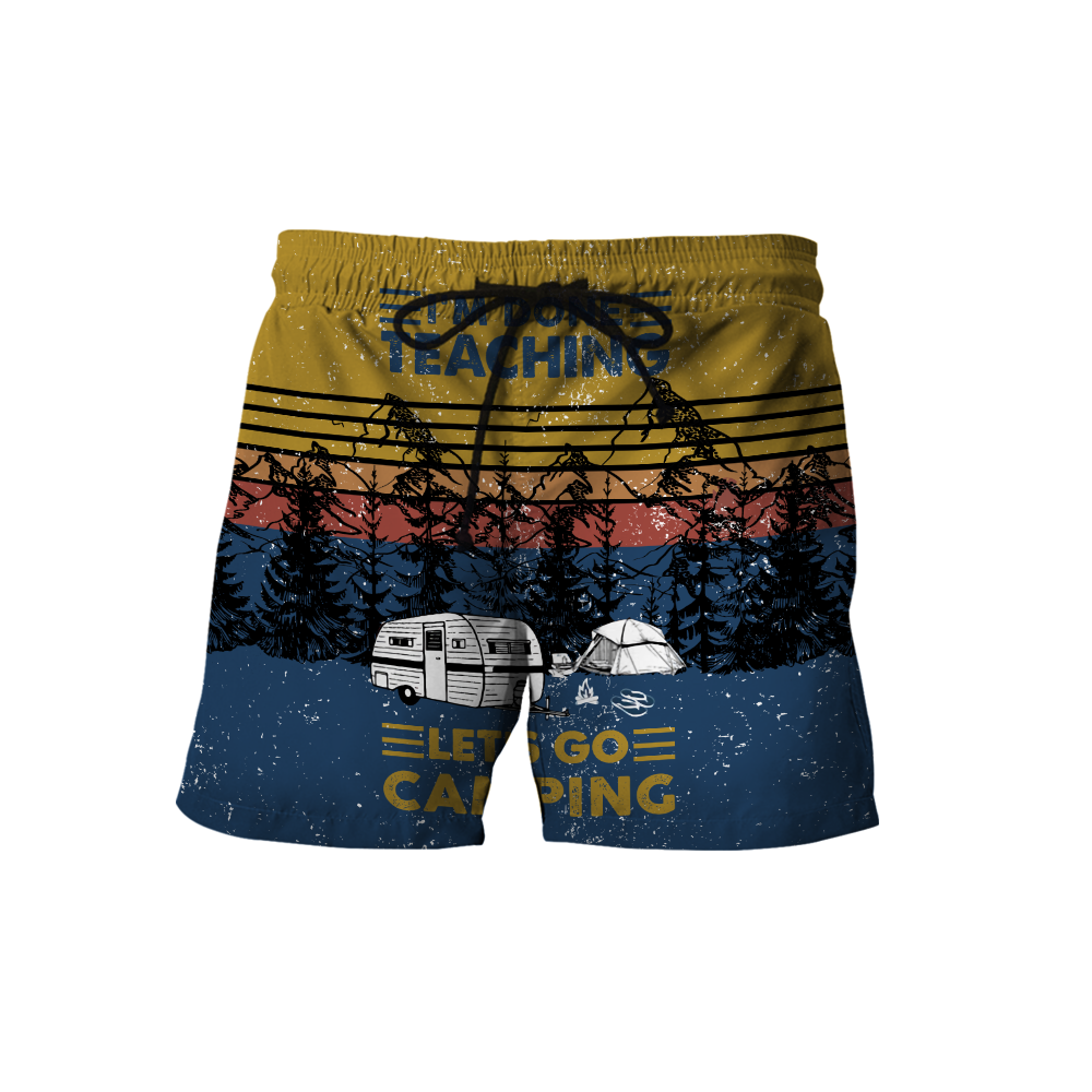 Unisex All Over Print I'm Done Teaching Let's Go Camping Shirts MEI