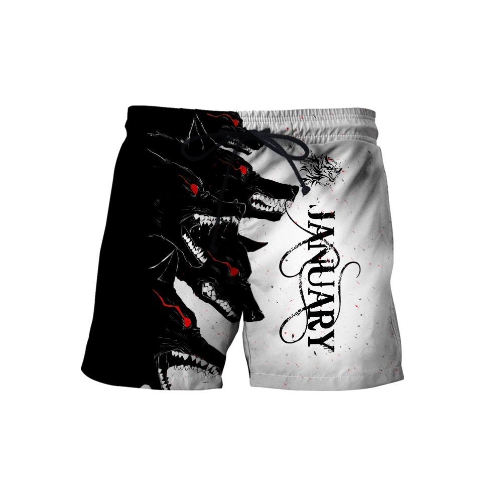 The Dark Wolf January 3D All Over Printed Unisex Deluxe Hoodie ML