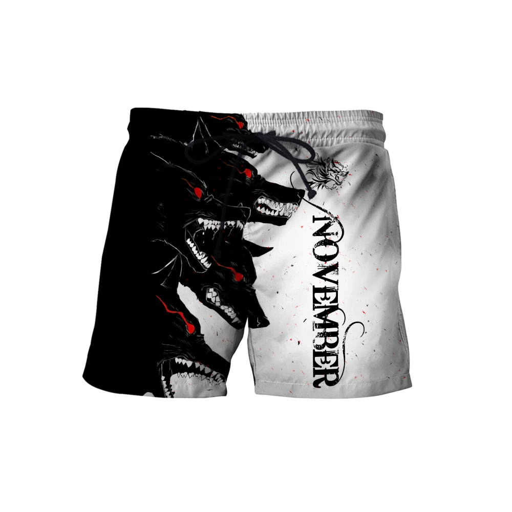 The Dark Wolf November 3D All Over Printed Unisex Deluxe Hoodie ML