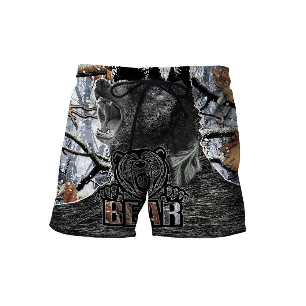 All Over Printed Bear Hoodie MEI09292003-MEI