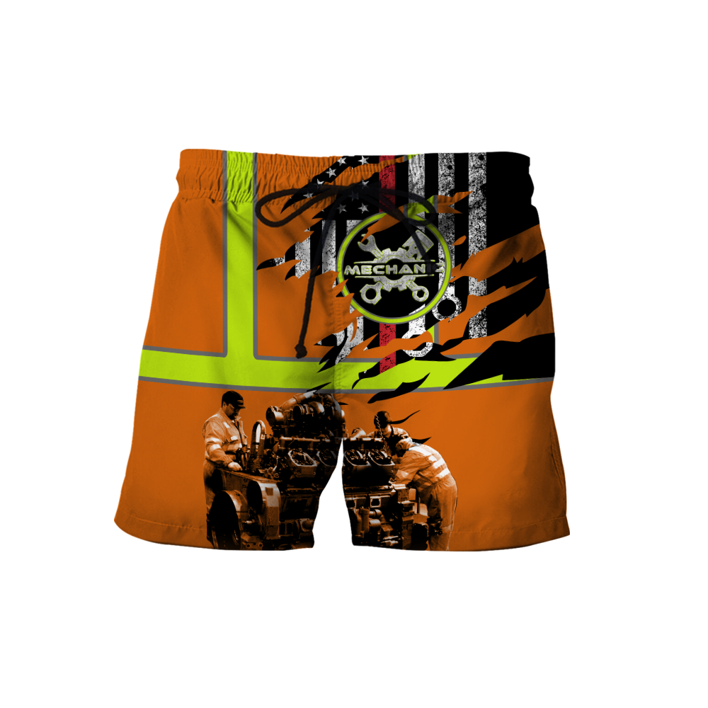 All Over Printed Mechanic Hoodie For Men and Women TN