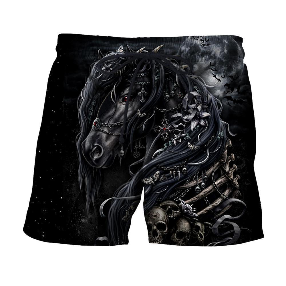 3D All Over Printed Black Horse - Amaze Style™-Apparel