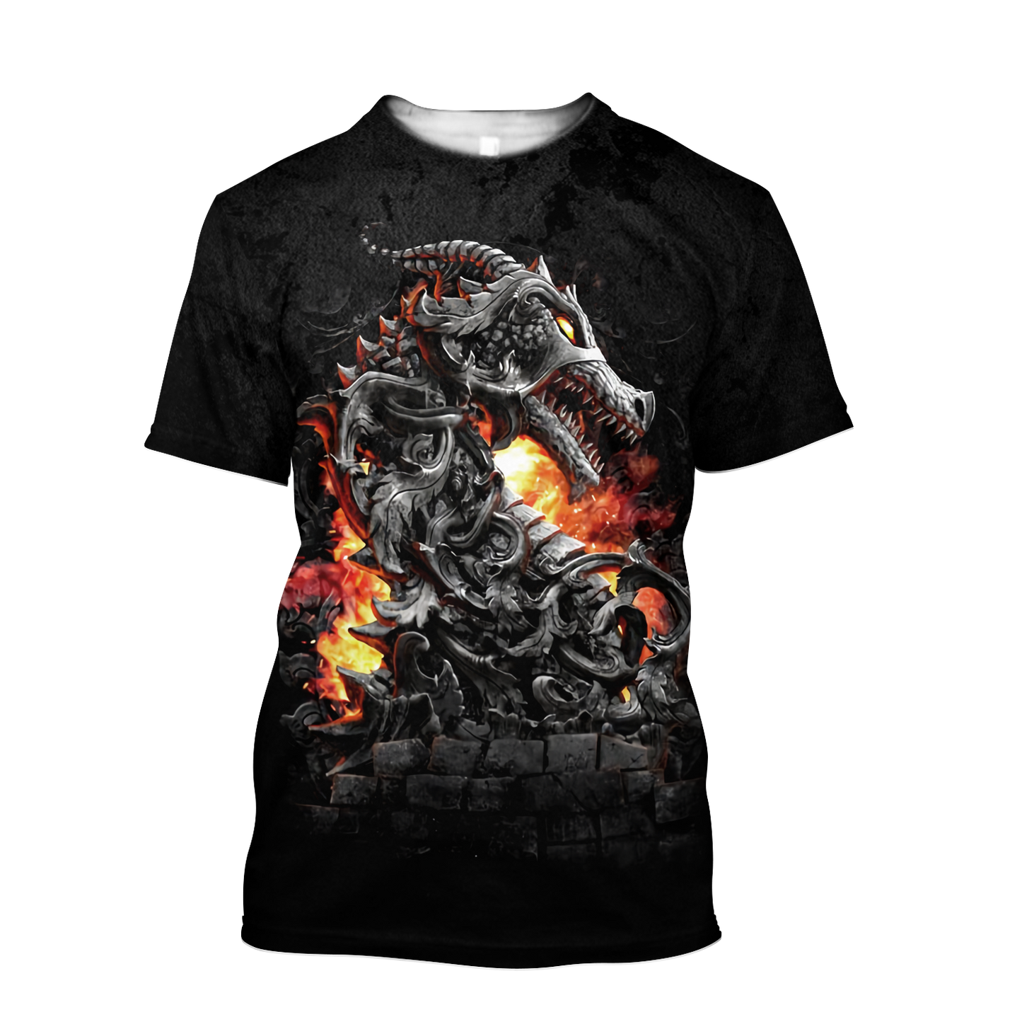 3D Armor Tattoo and Dungeon Dragon Hoodie HAC140103-Apparel-NM-T-shirt-S-Vibe Cosy™