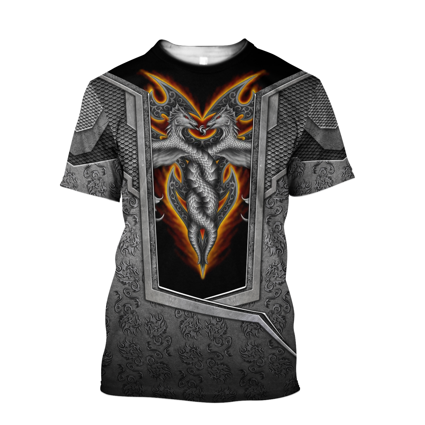 3D Tattoo and Dungeon Dragon Hoodie HAC020108-Apparel-NM-T-shirt-S-Vibe Cosy™