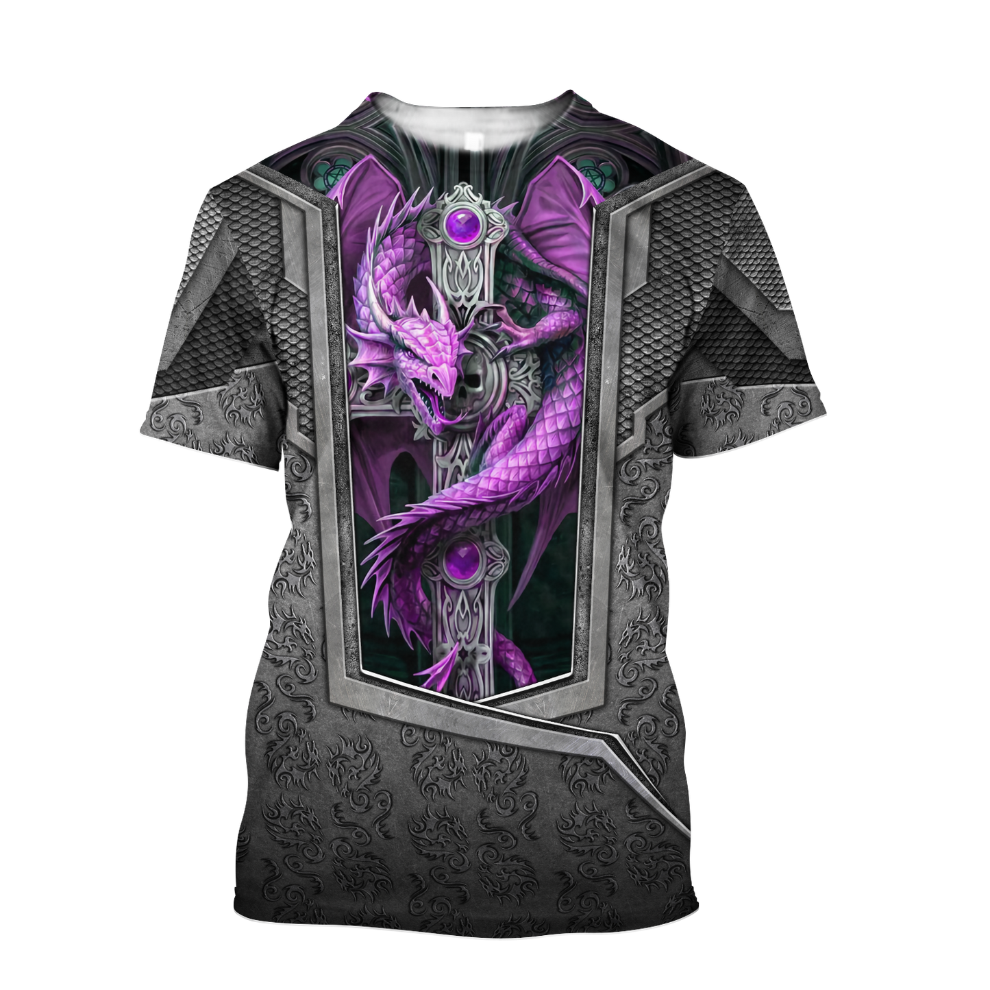 3D Tattoo and Dungeon Dragon Hoodie HAC27121-Apparel-NM-T-shirt-S-Vibe Cosy™