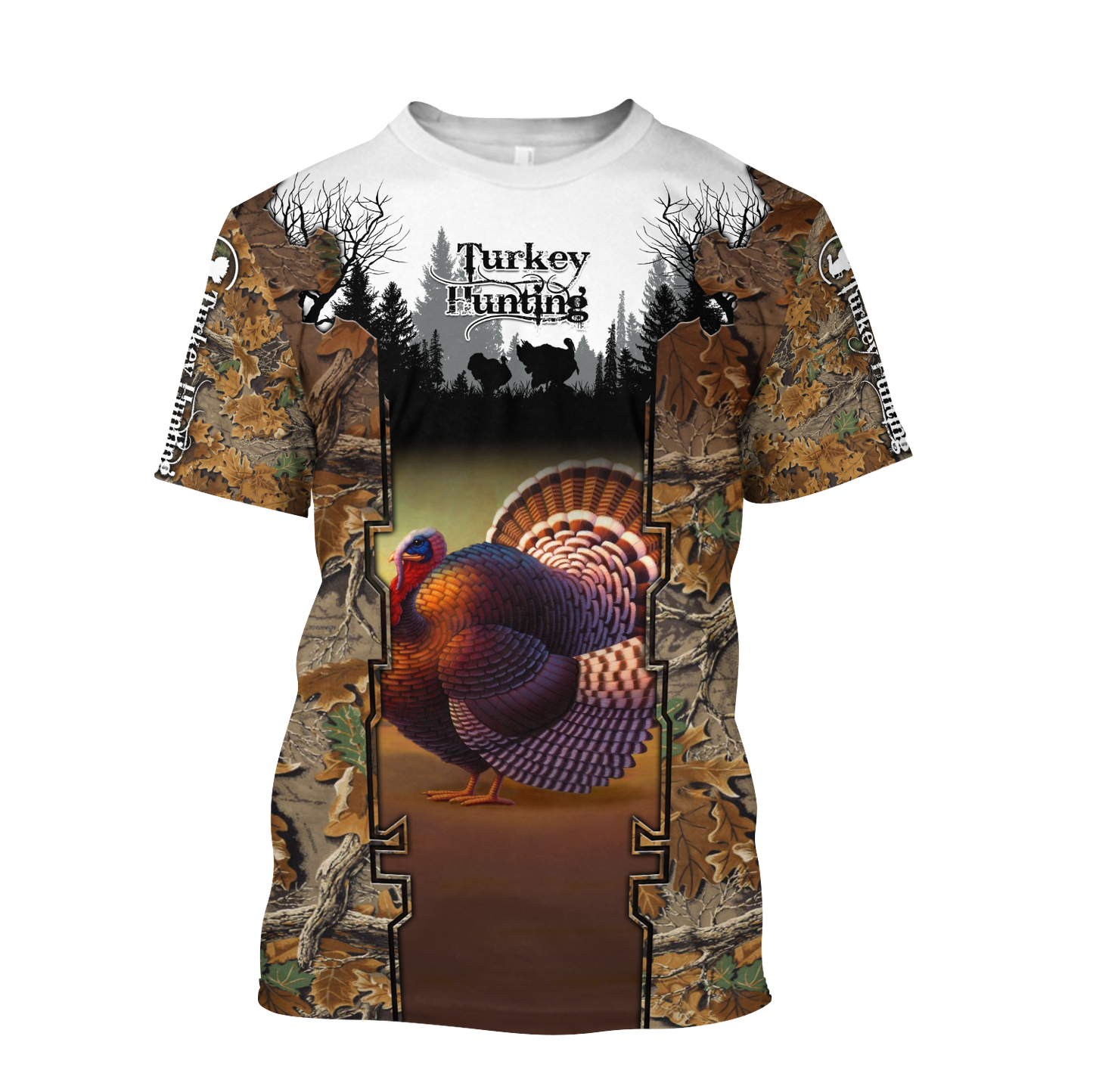 Camo Turkey Hunting Hoodie T-Shirt Sweatshirt for Men and Women Pi031202-Apparel-NM-T-shirt-S-Vibe Cosy™