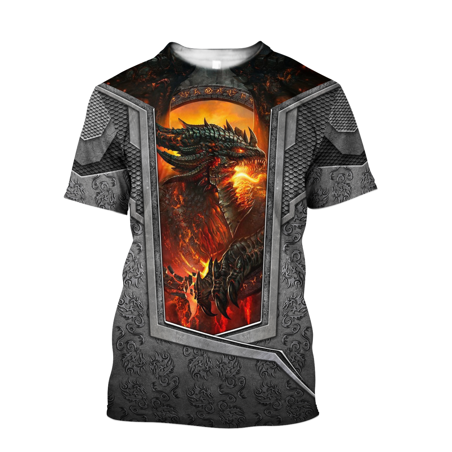 3D Tattoo and Dungeon Dragon Hoodie HAC020115-Apparel-NM-T-shirt-S-Vibe Cosy™