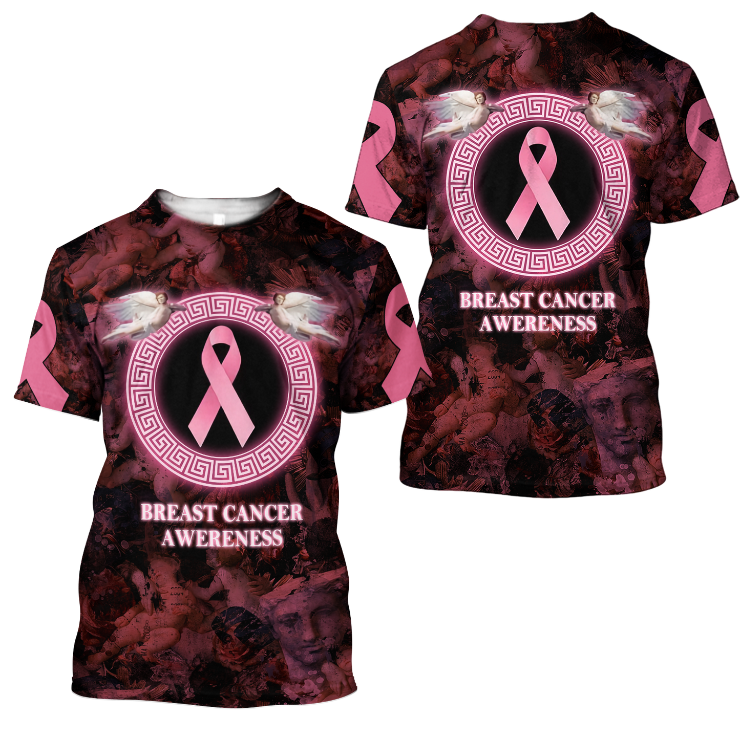 3D Angel Breast Cancer Awareness Hoodie T-Shirt Sweatshirt SU110301 - Amaze Style™-Apparel