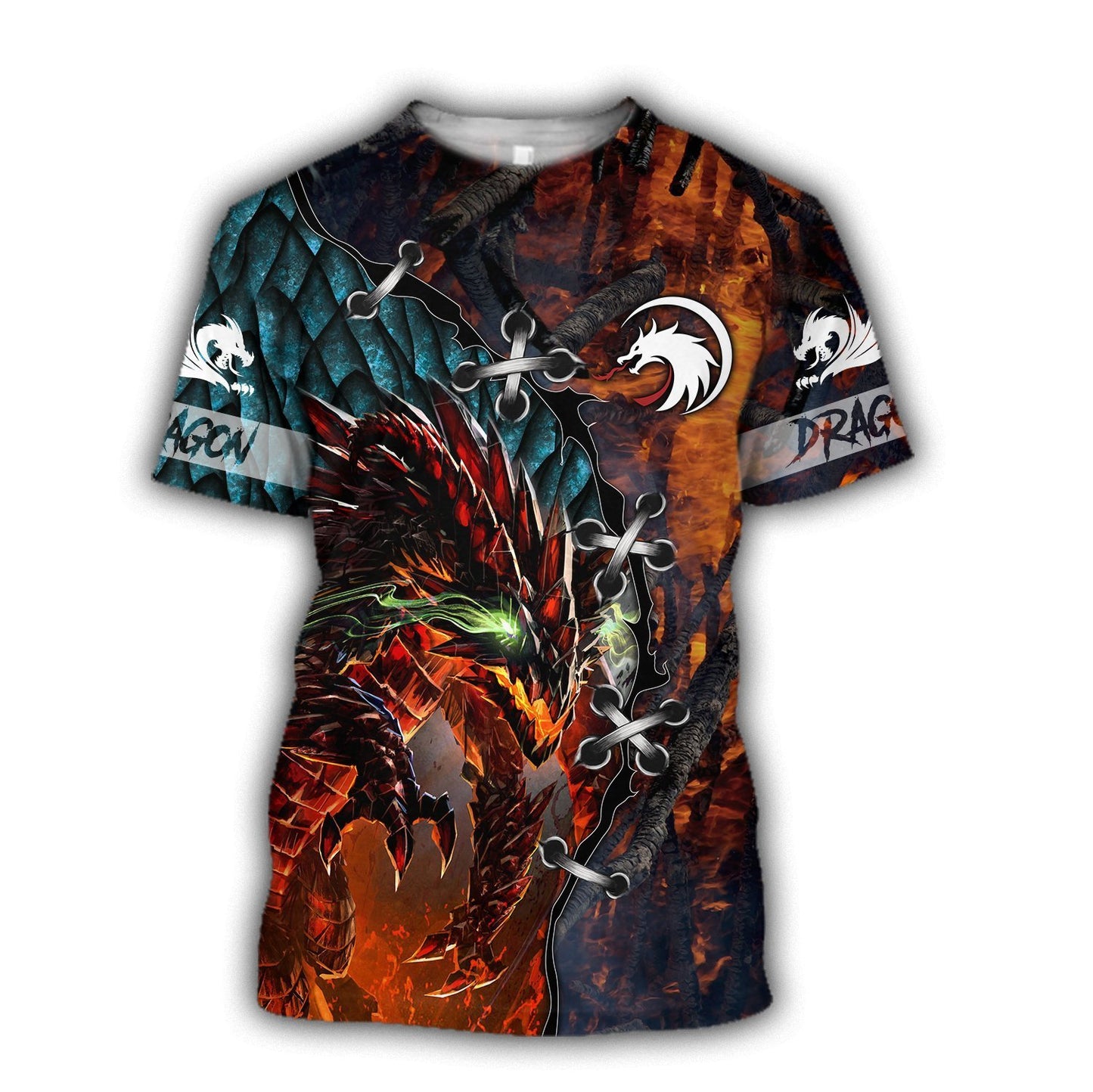 3D Tattoo and Dungeon Dragon T Shirt Hoodie TR121202-Apparel-NM-T-shirt-S-Vibe Cosy™