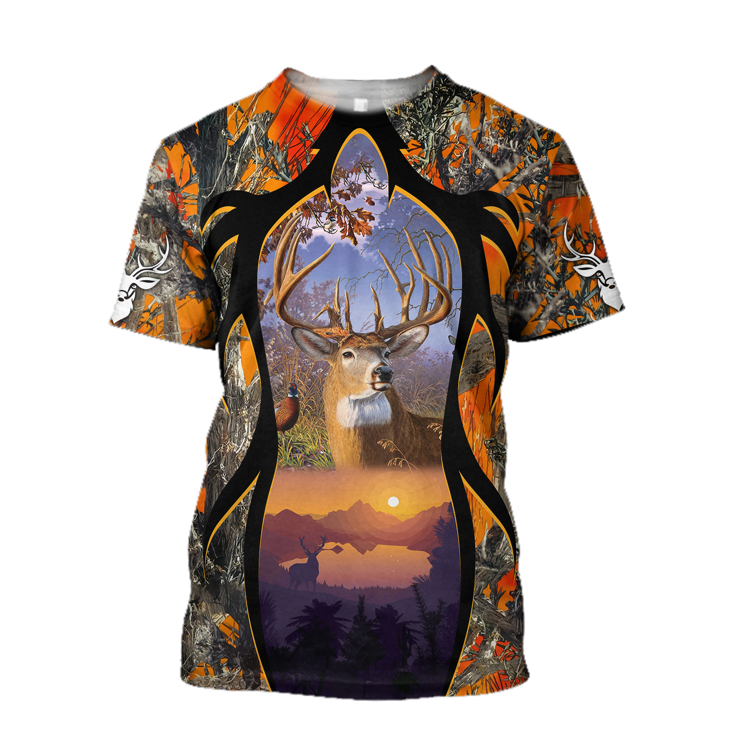 Camo Deer Hunting Hoodie T-Shirt Sweatshirt AZ112201 NM-Apparel-NM-T-Shirt-S-Vibe Cosy™