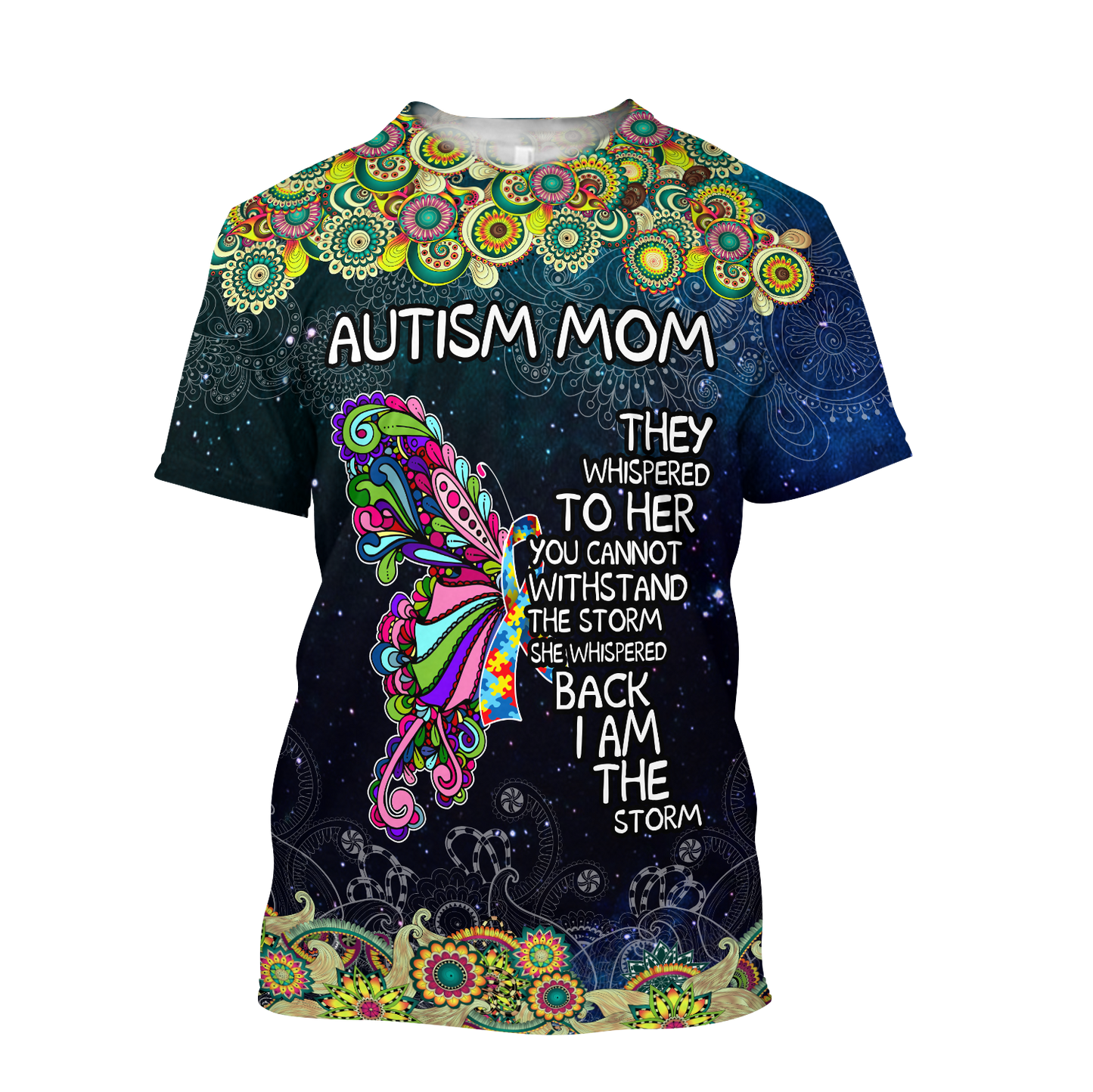 Autism Mom-Butterfly 3D All Over Print Shirts DQB08142002
