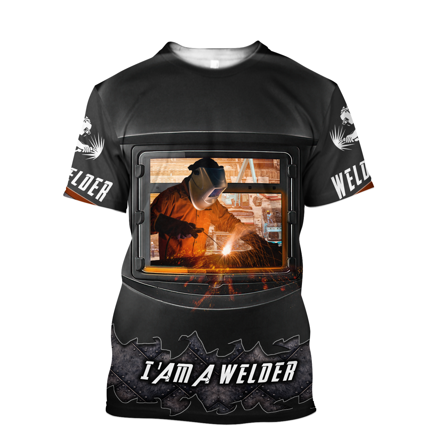 Awesome Welder All Over Printed Hoodie MEI