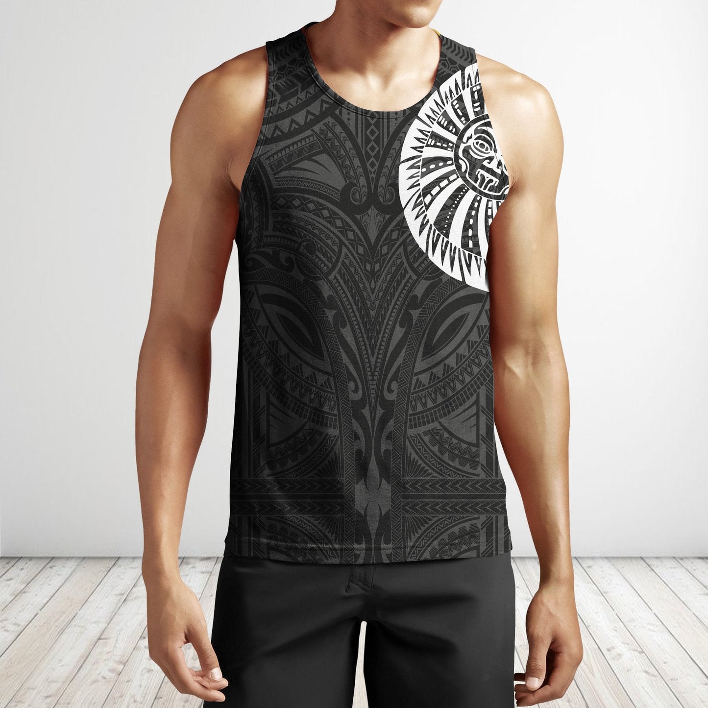 Tiki Ancestors All Over Hoodie HC2402B - Amaze Style™-Apparel