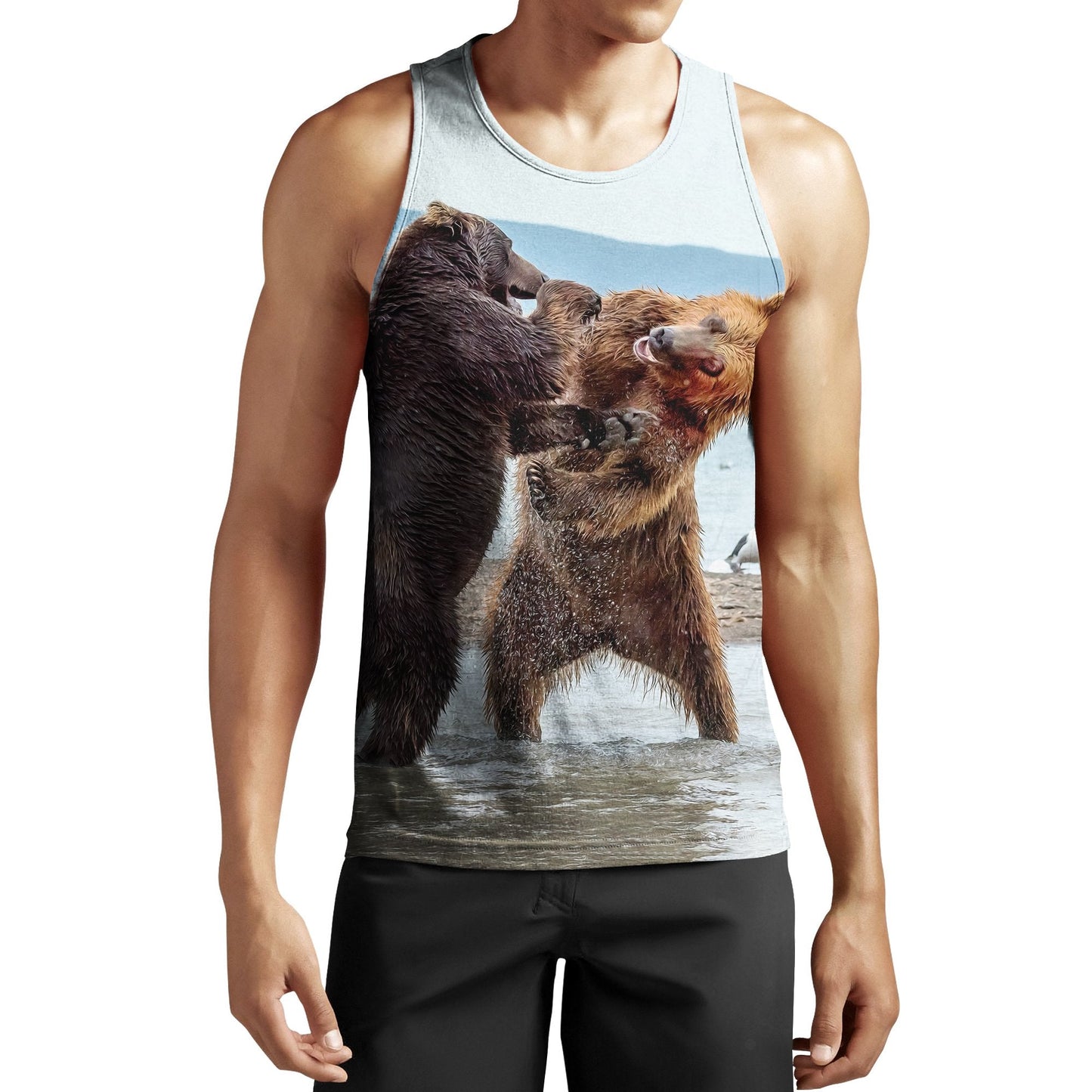 Battle of the bears 3D all over printer shirts for man and women JJ251202 PL - Amaze Style™-Apparel