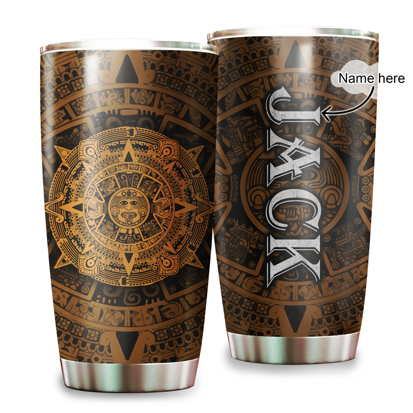 Aztec Mexico Persionalized Stainless Steel Tumbler 20Oz