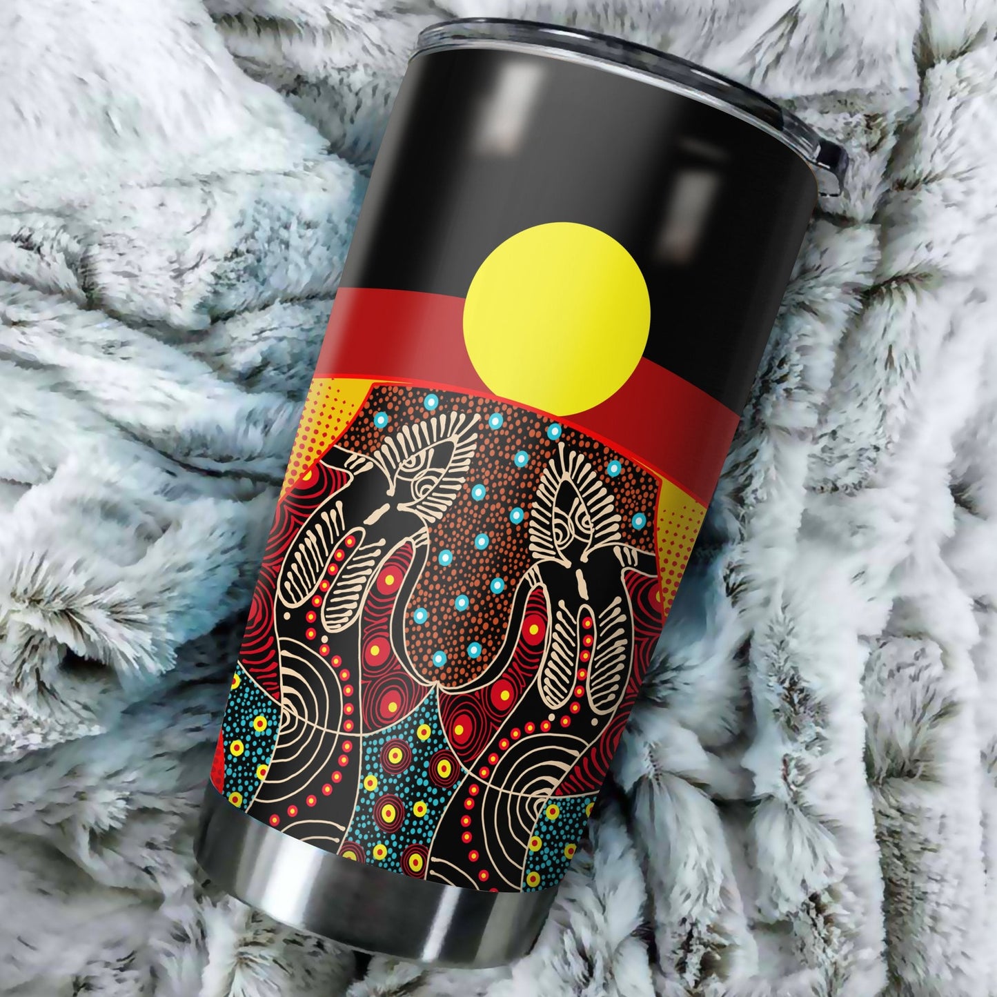 Aboriginal Decors Australian Gifts Djanggawul Stainless Steel Tumbler 20Oz