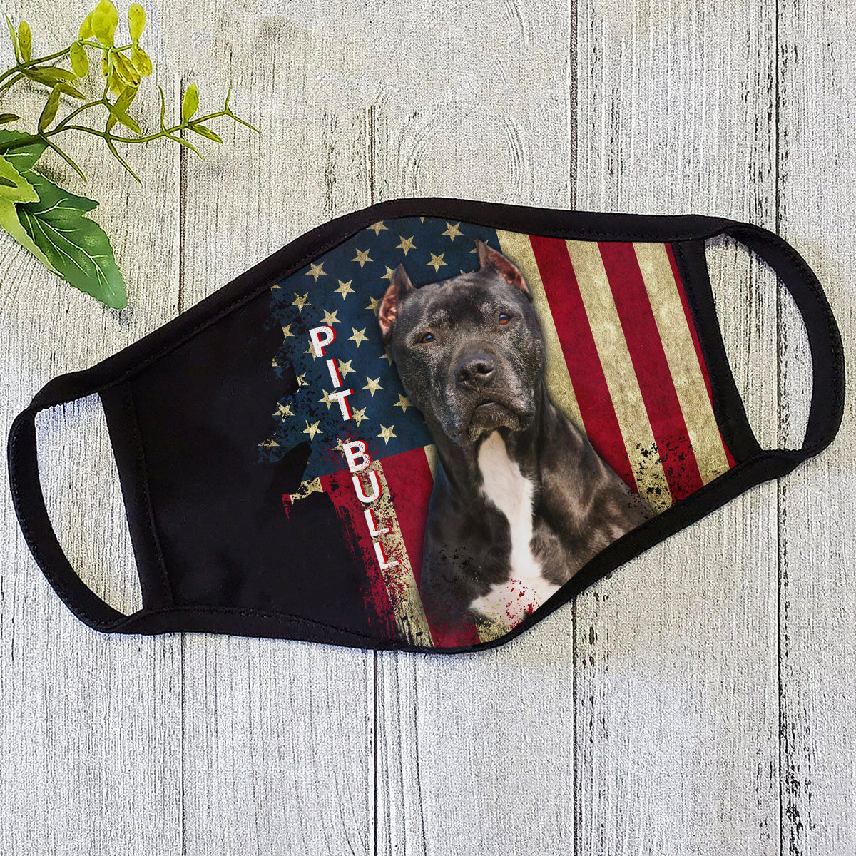 Pit Bull American Spirit - Dog Face Mask DL
