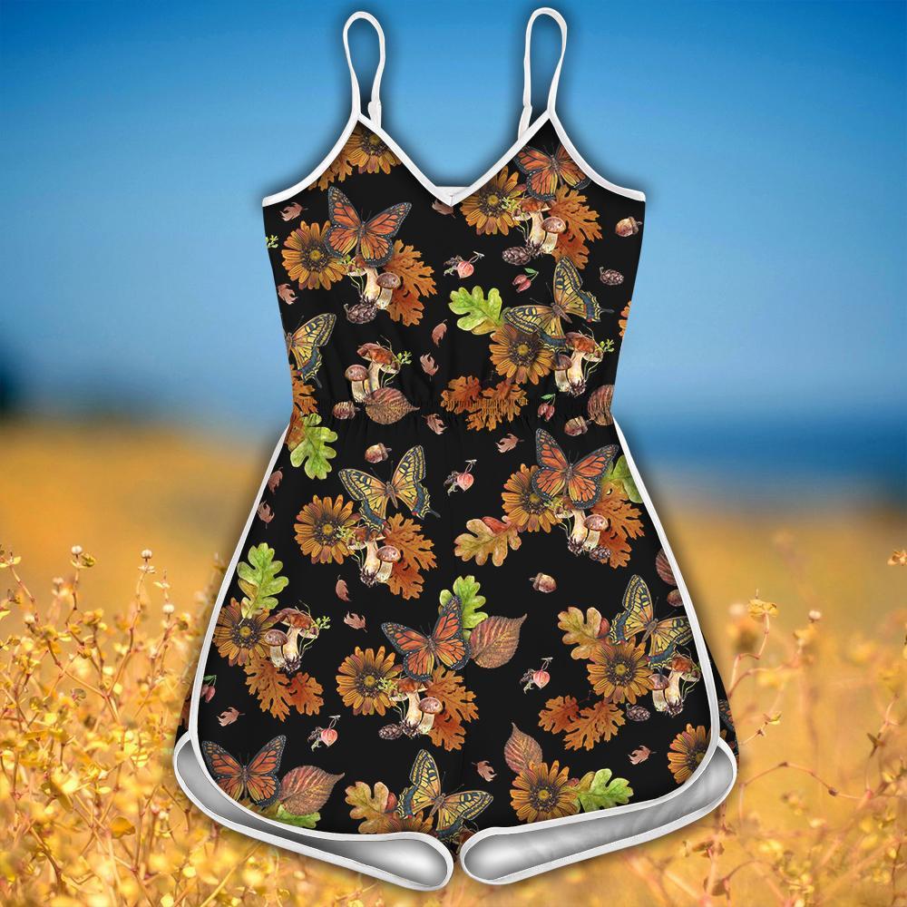 Beautiful Autumn Butterfly Rompers For Women TR1109203-LAM