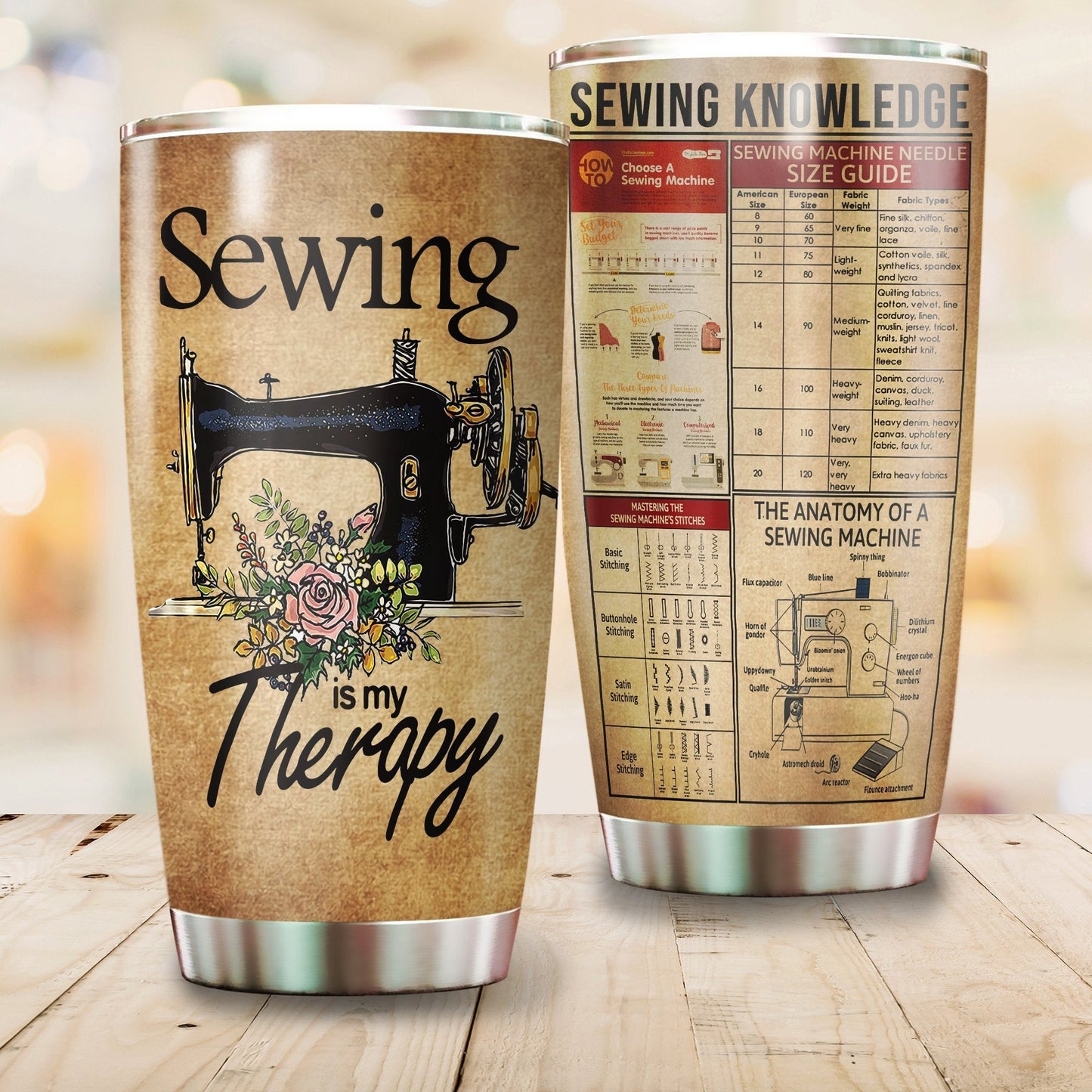 Beautiful Sewing Is My Therapy Tumbler Premium MEI09142007-MEI