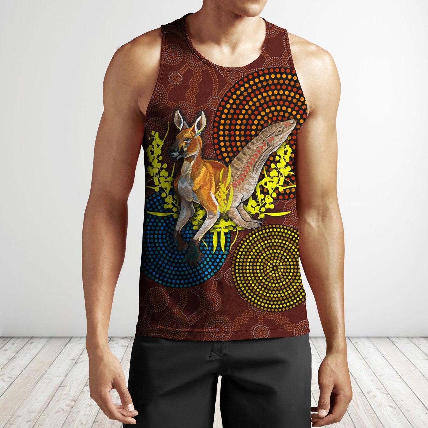 We are one Koori and Australia all over shirt for men and women brown TR030401 - Amaze Style™-Apparel