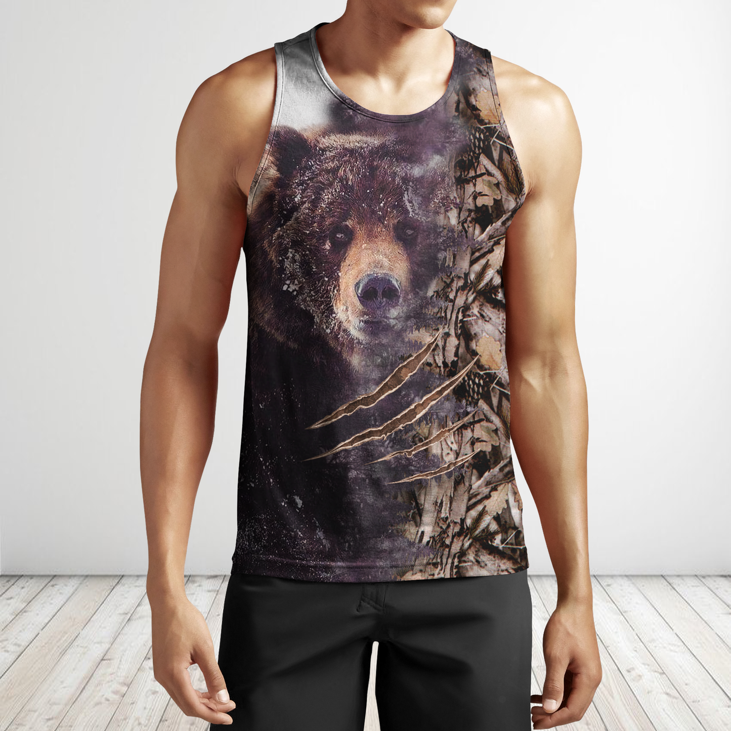 BEAR HUNTING CAMO 3D ALL OVER PRINTED SHIRTS FOR MEN AND WOMEN Pi071202 PL - Amaze Style™-Apparel