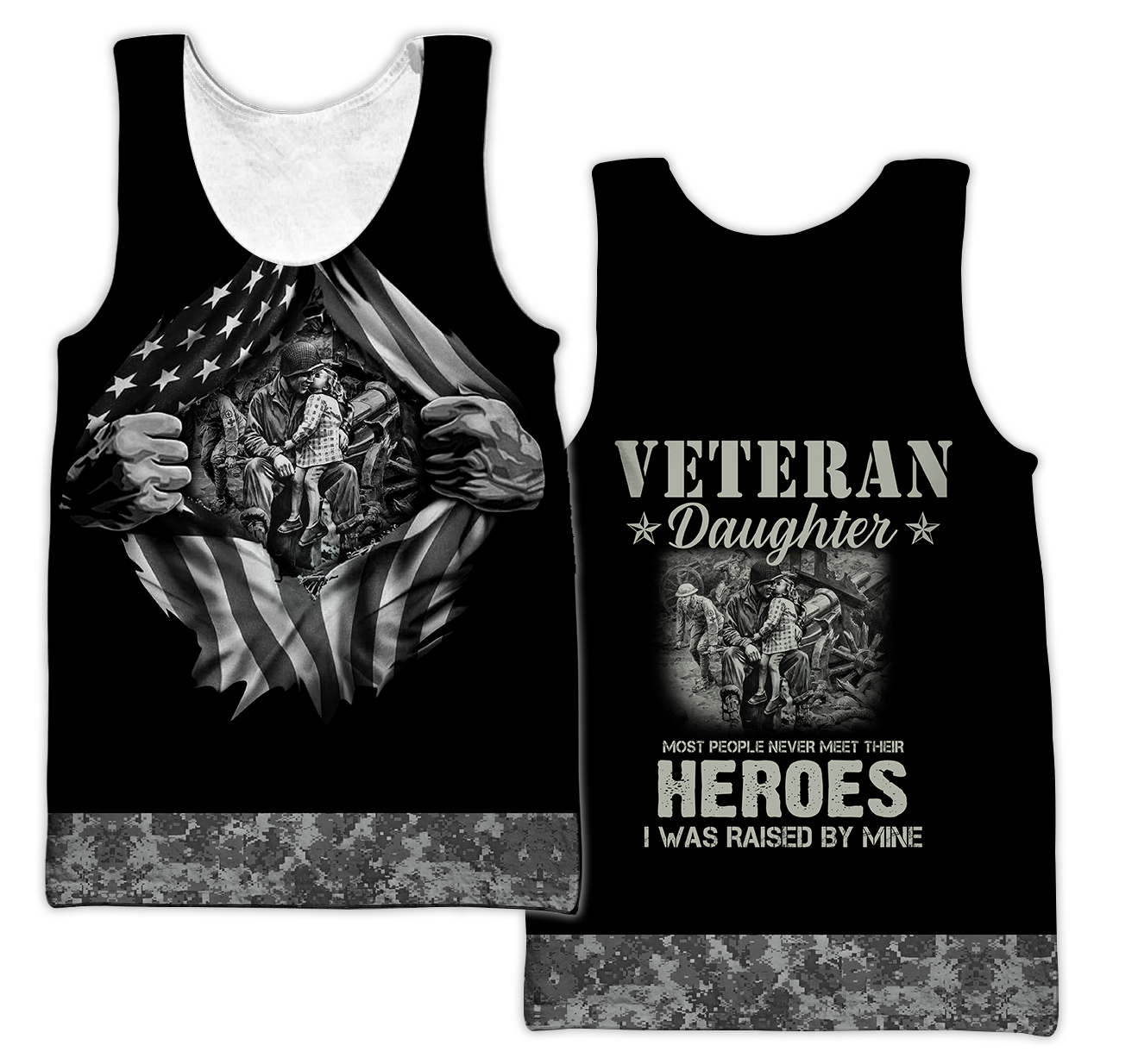Veteran Daughter 3D All Over Printed Shirt Hoodie MP27082002