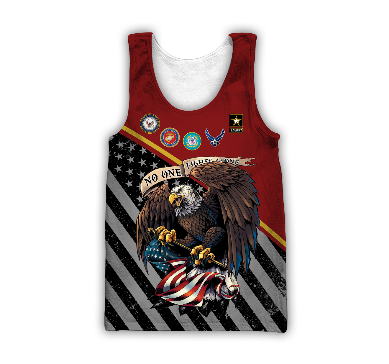 US Veteran No one fights alone shirts for men and women TR2505201S - Amaze Style™-Apparel