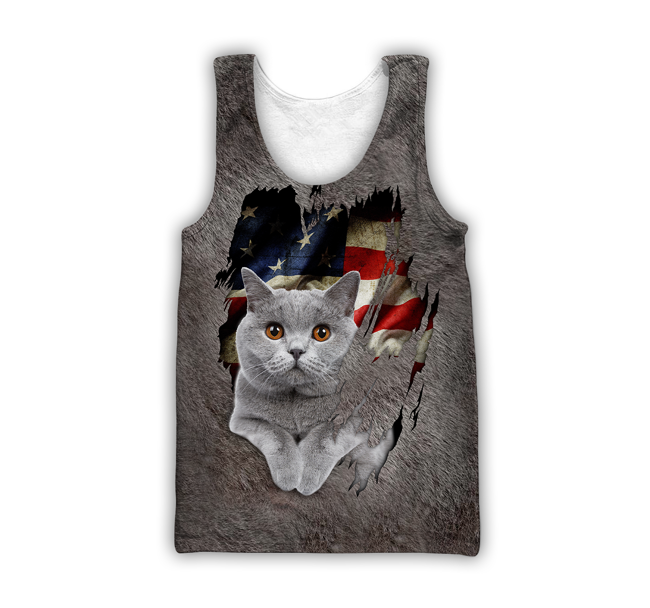 American British Shorthair cat 3D printed shirts for men and women