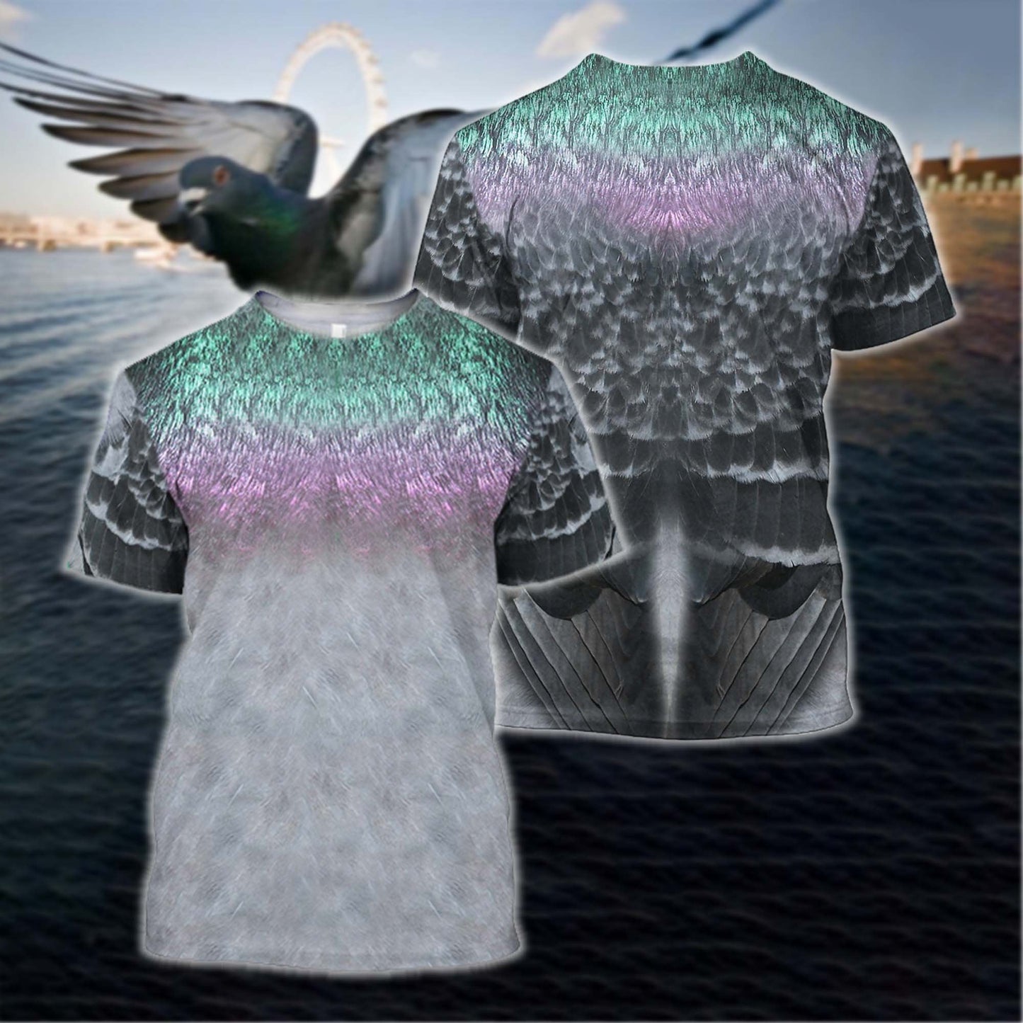 3D All Over Printed Pigeon Cover Shirts - Amaze Style™-Apparel
