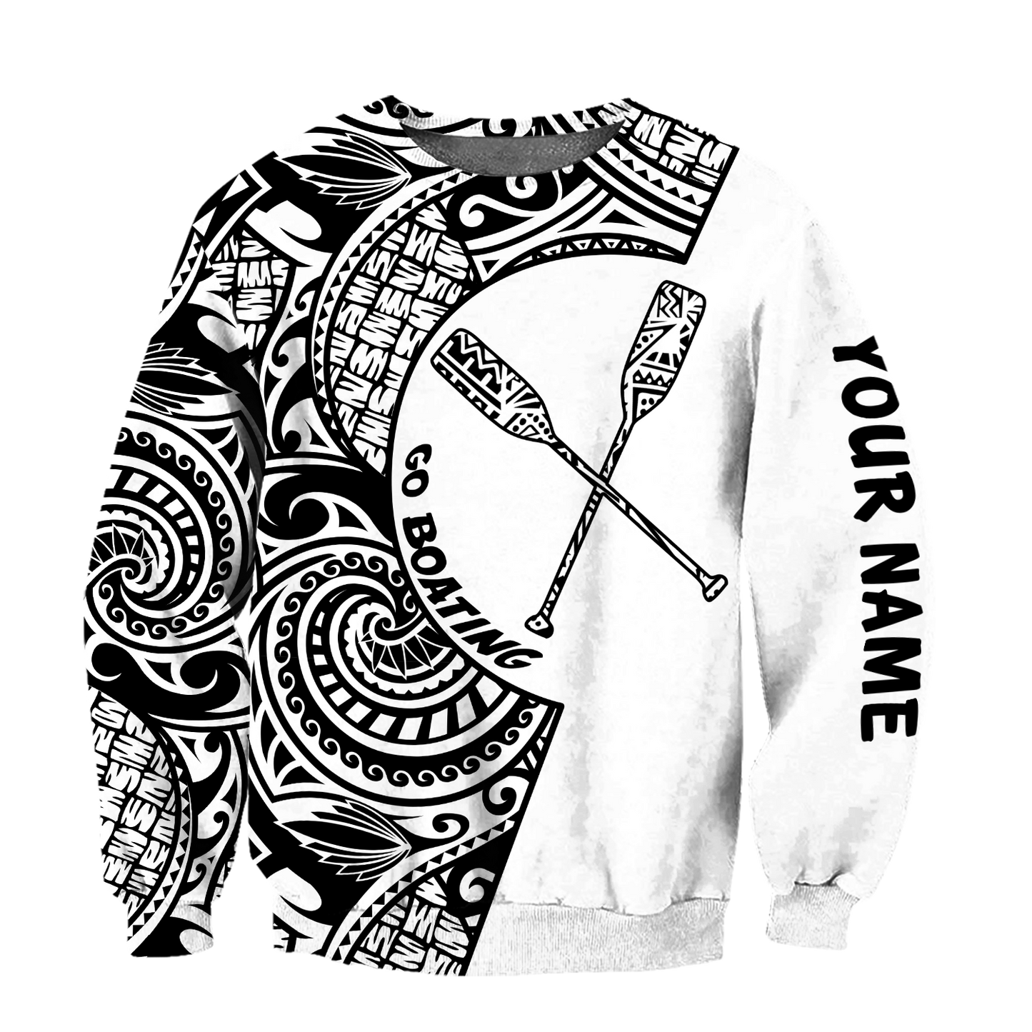 Amazing Polynesian Go Boating Personalized Unisex Deluxe Hoodie ML