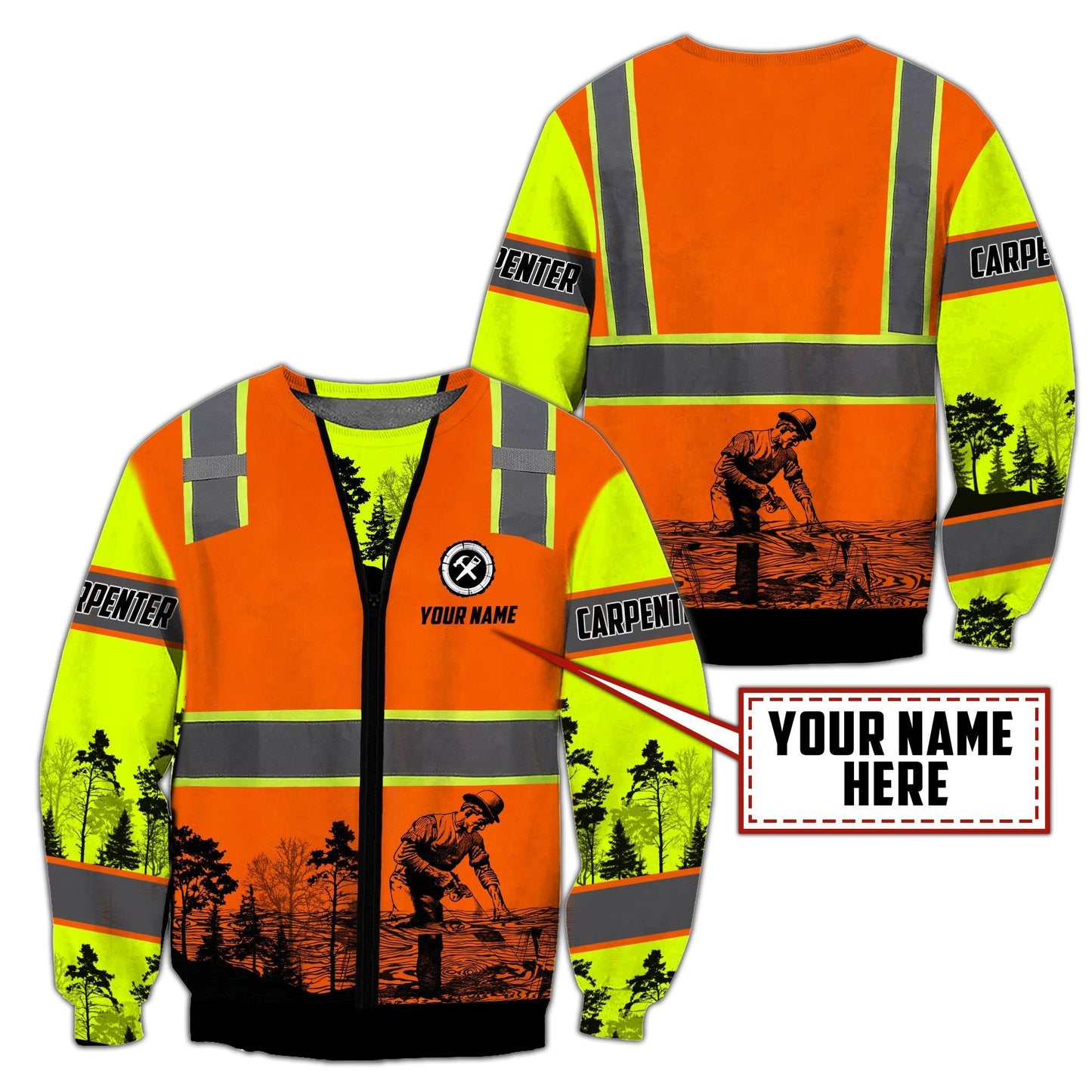 Tmarc Tee Personalized Name Carpenter 3D All Over Printed Combo Sweater and Sweatpant NTN08062105