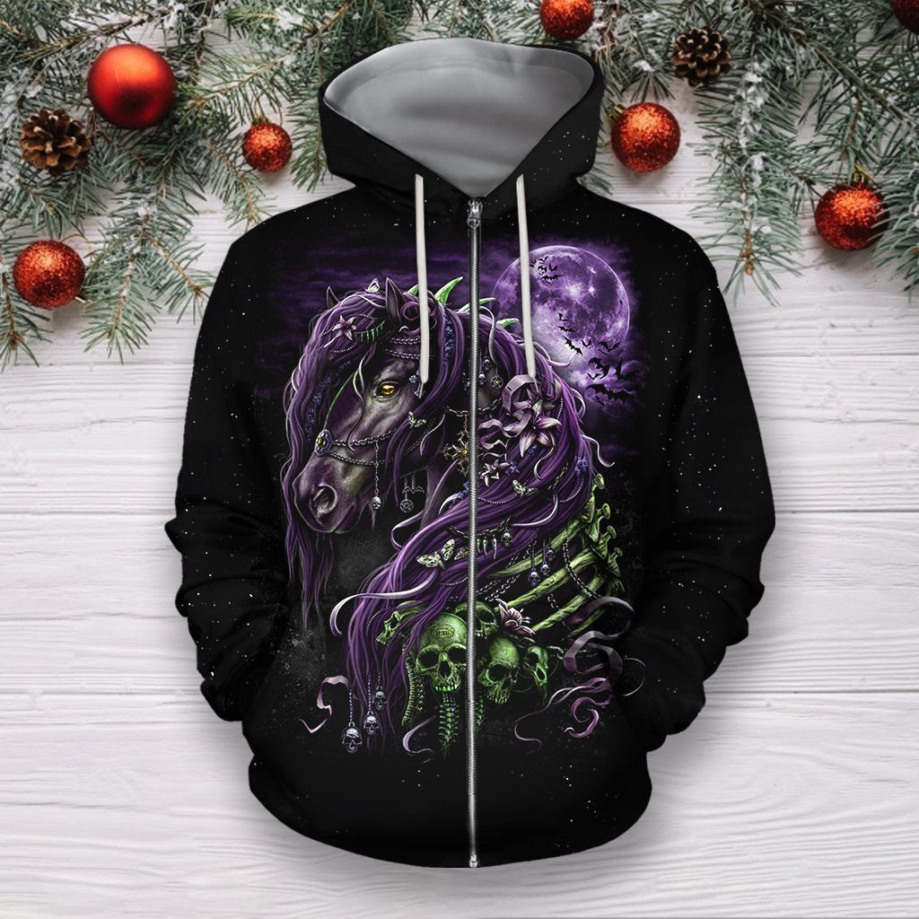 3D All Over Printed Black Horse - Amaze Style™-Apparel