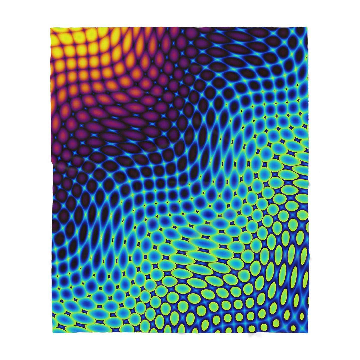 Blue Hippie Pattern Sherpa Blanket