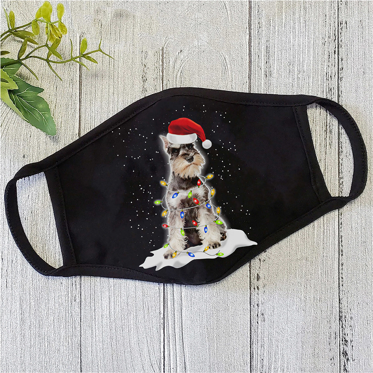 Dog Mask Christmas Polyblend Face Mask HG
