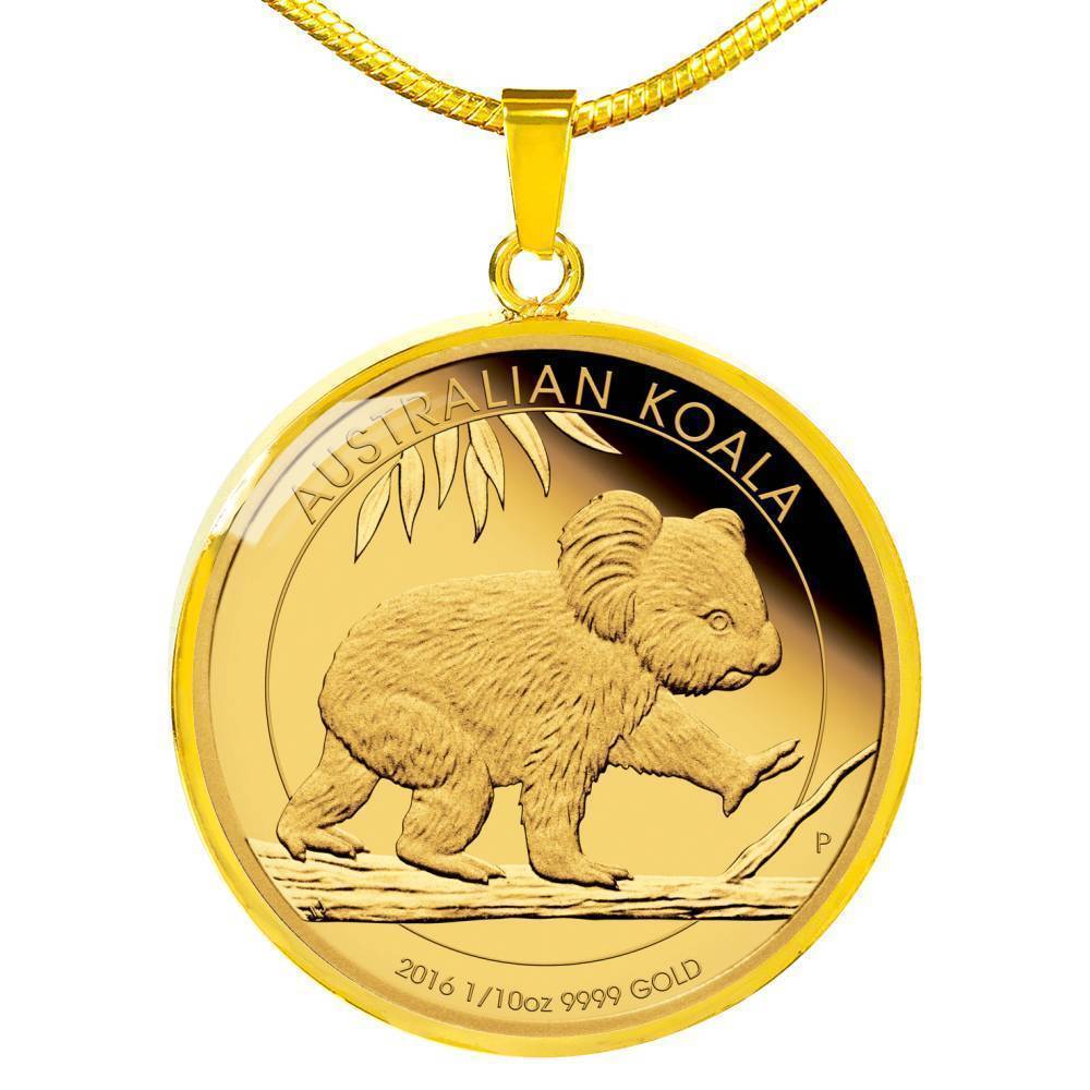 Australia Koala Coin Style Golden Necklace - Amaze Style™-Jewelry