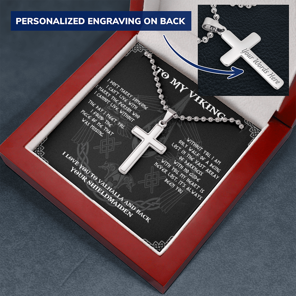 To My Viking, Viking Necklace For Men, Gift For Husband, Necklace For Boyfriend