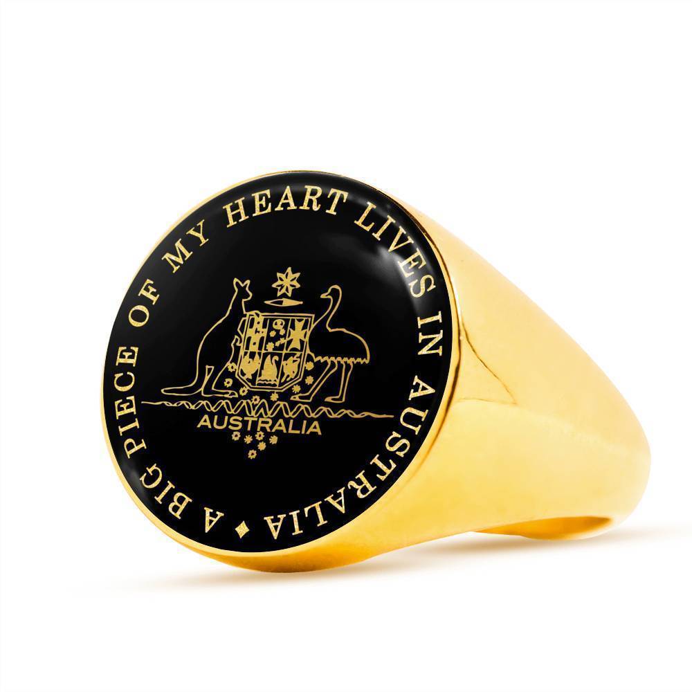 Australia Coat Of Arms Ring J8 - Amaze Style™-RINGS