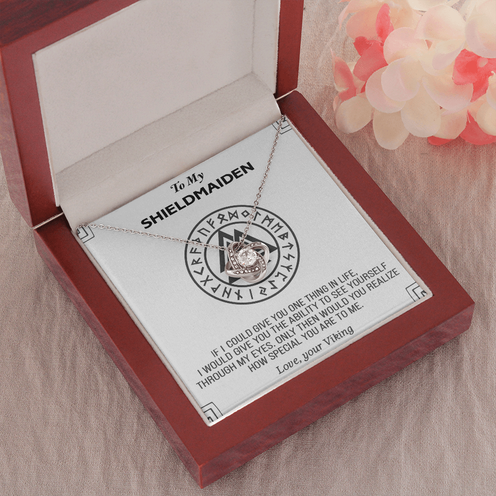 TO MY SHIELDMAIDEN NECKLACE, GIFT FOR VIKING WIFE, VIKING JEWELRY, LAGERTHA JEWELRY, VIKING NECKLACE WOMAN