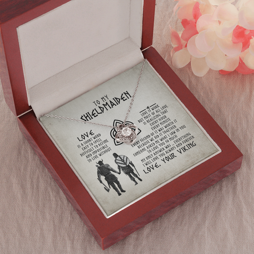 To My Shieldmaiden, Viking Jewelry, Gift For Wife, Viking Necklace