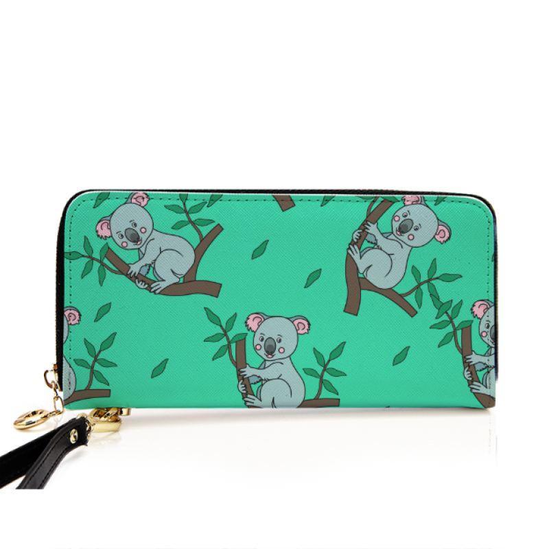 AUSTRALIA KOALA 01 LEATHER WALLET H4 - Amaze Style™-ZIPPER WALLETS