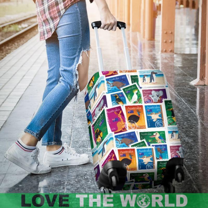 AUSTRALIAN STAMPS LUGGAGE COVER K5 - Amaze Style™-LUGGAGE COVERS