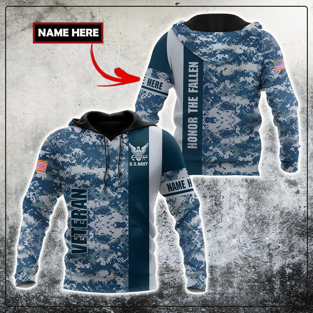 US Army Veteran Personalized name 3D All Over Printed Unisex Shirts