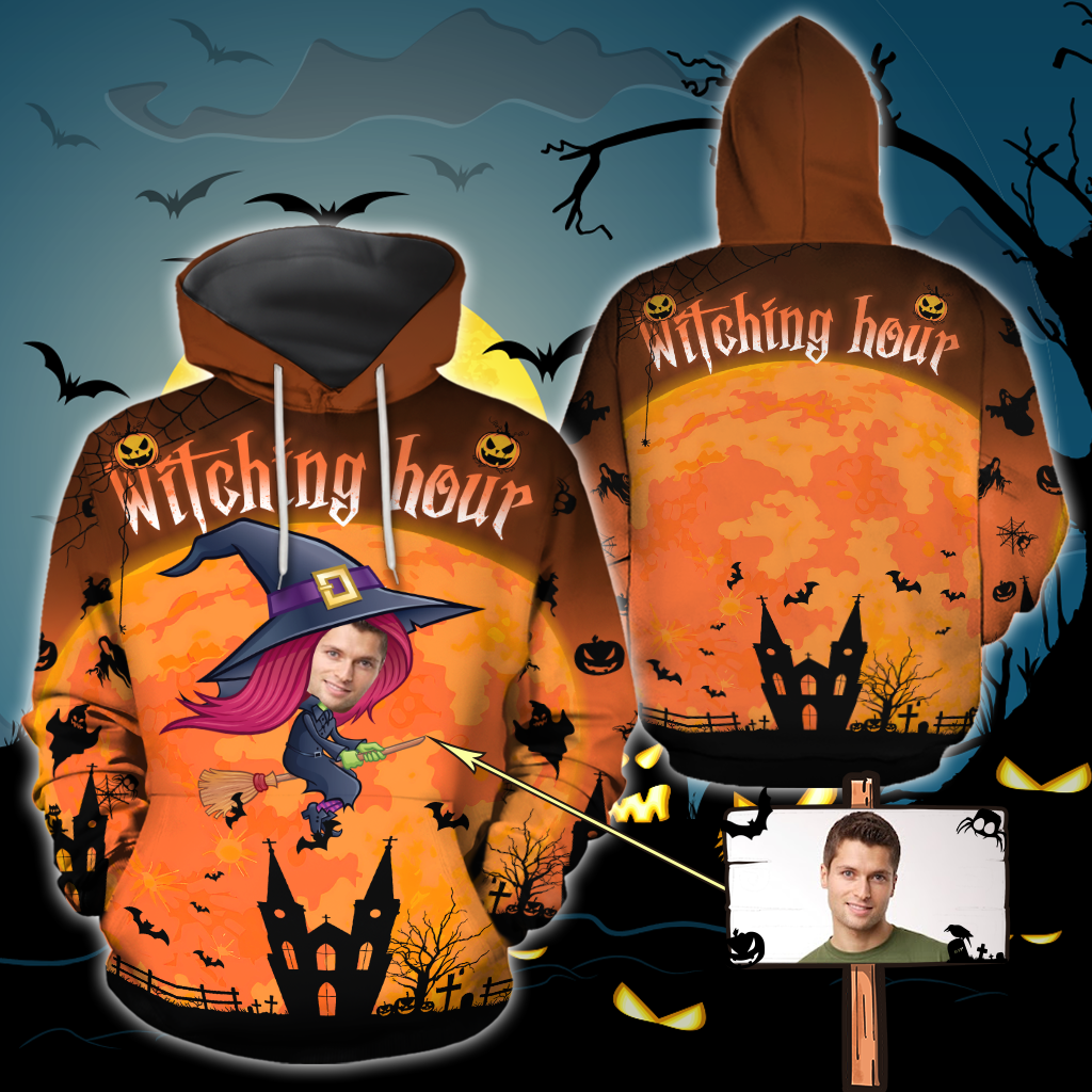 Witching Hour Personalized 3D All Over Print Shirt, Best Gift For Halloween Occasion