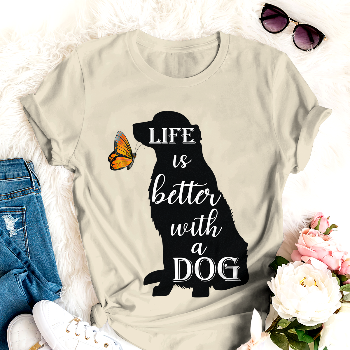 Life Is Better With A Dog Personalized T-shirt Amazing Gift For Friends